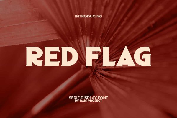 Red Flag Font - Image 9