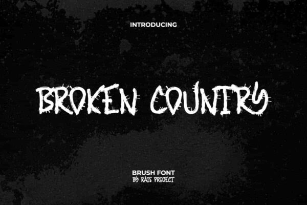 Broken Country Font - Image 9