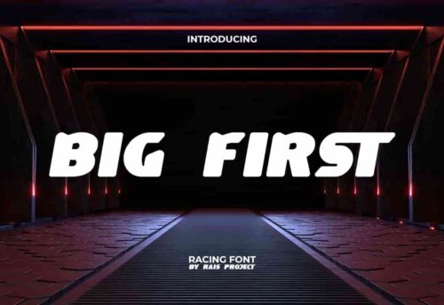 Big First Display Font