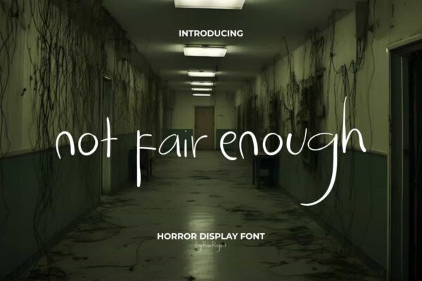 Not Fair Enough Font - Image 9