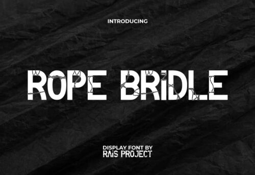 Rope Bridle Font