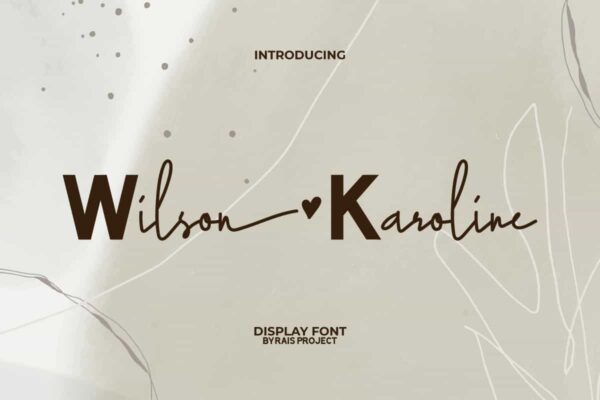 Wilson Karoline Font