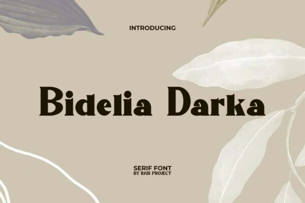 Bidelia Darka Font