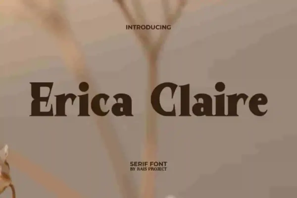 Erica Claire Display Font by Rais Project Studio
