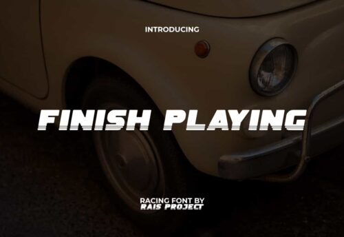 Finish Playing Font