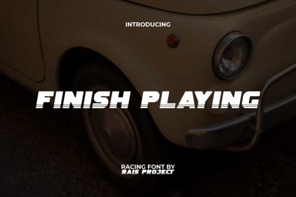 Finish Playing Font