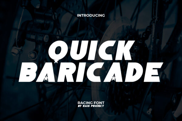 Quick Baricade Font - Image 9