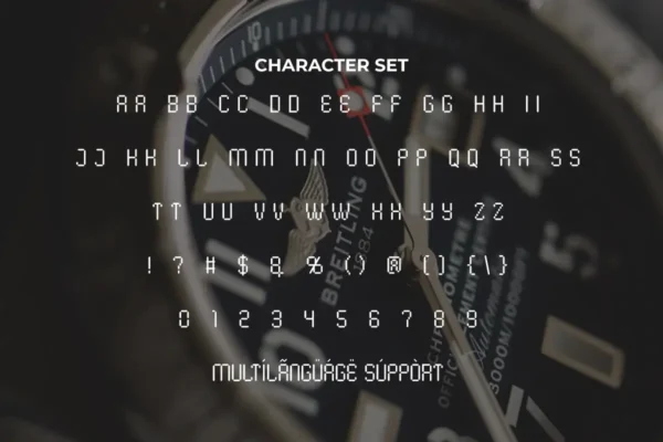 Time Watch Display Font - Image 3