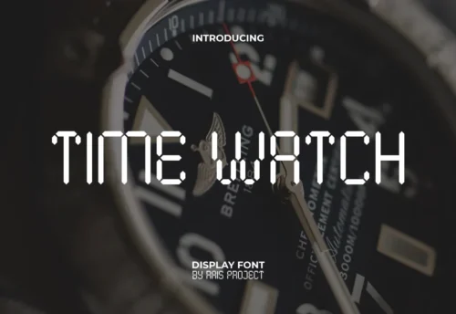 Time Watch Display Font