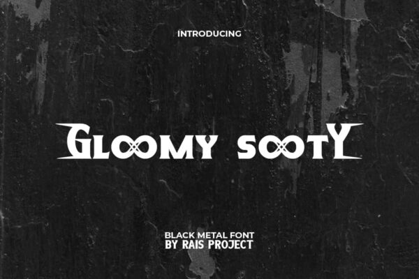 Gloomy Sooty Font