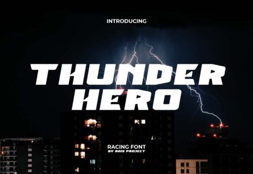 Thunder Hero Font