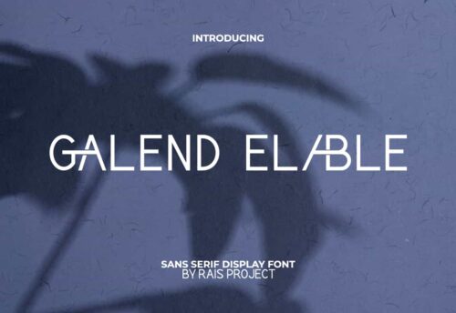 Galend Elable Font