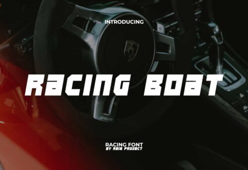 Racing Boat Font