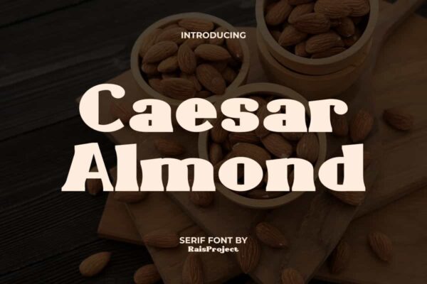 Caesar Almond Font