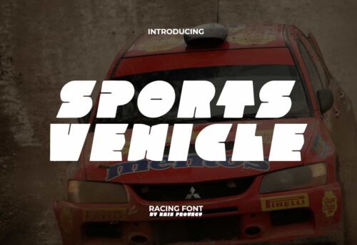 Sports Vehicle Font