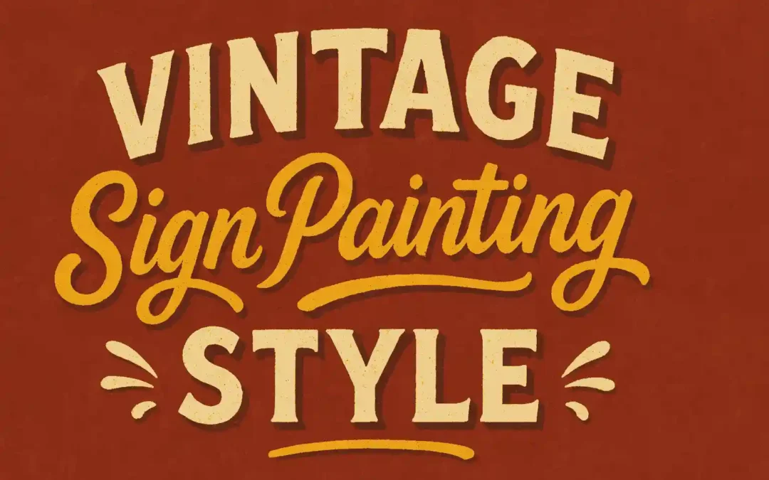 The Ultimate Guide to Vintage Sign Painting Style for Designers