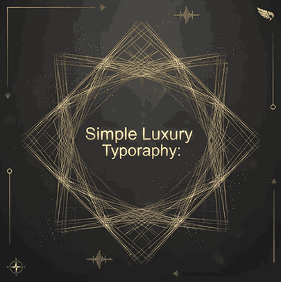 Simple Luxury Typography